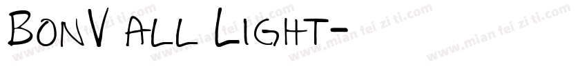 BonV all Light字体转换